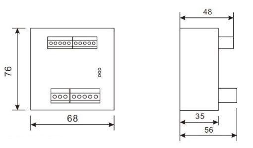 Bộ chuyển đổi Loadcell cảm biến lực 2 kênh RS485 Modbus RTU RW-ST02D